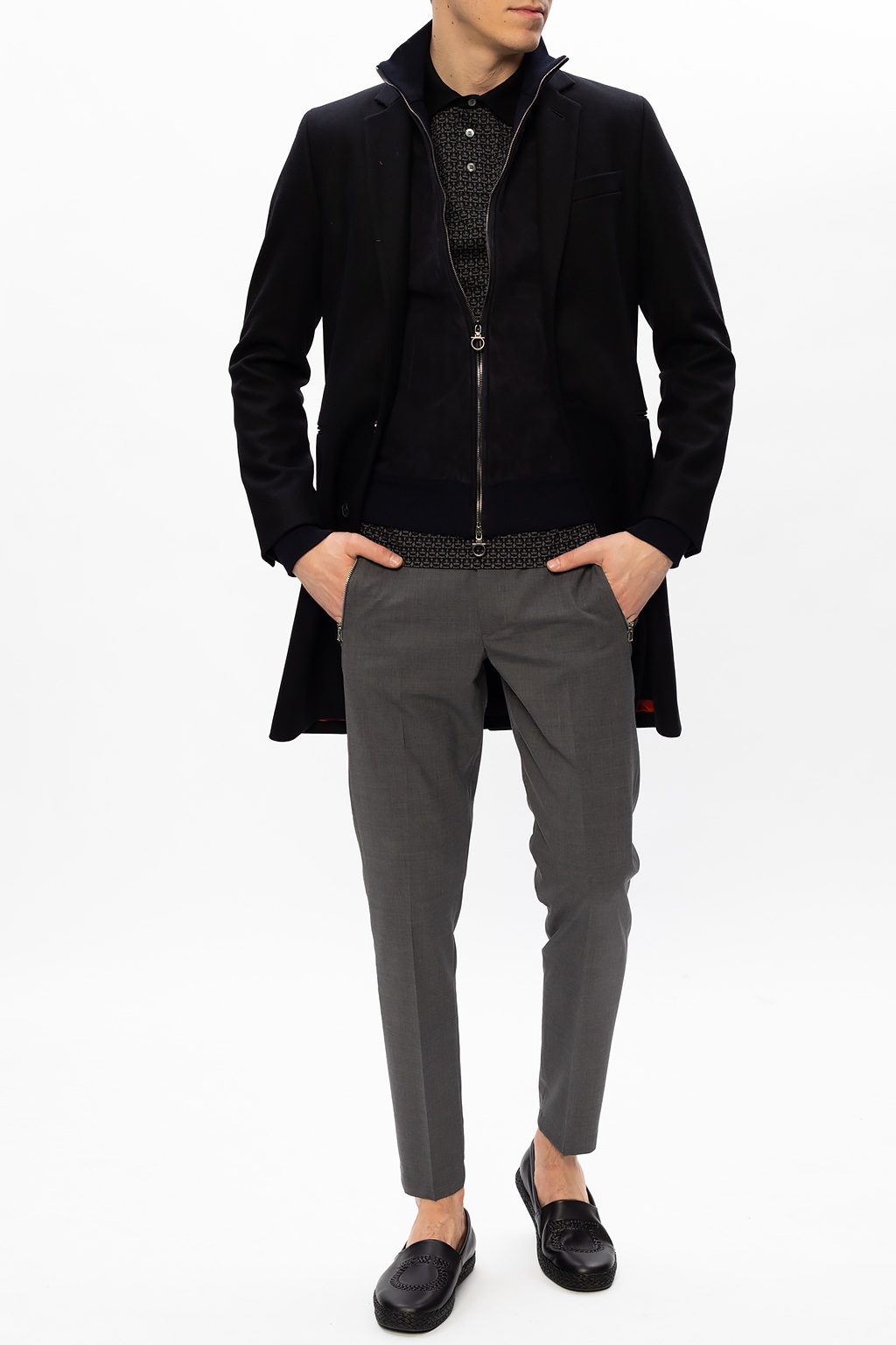 Polo shirt with logo Salvatore Ferragamo - Кофта светр
